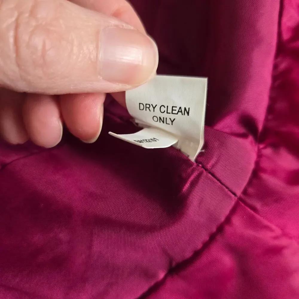 Vintage Y2K Babydoll Party Dress Embroidered Tulle Glam Prom Women Magenta 6 - Picture 12 of 15